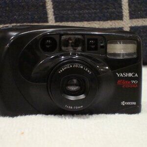 Yashica Elite70 Zoom 35mm Point & Shoot Camera 38-70mm Lens GOOD CONDITION READ!